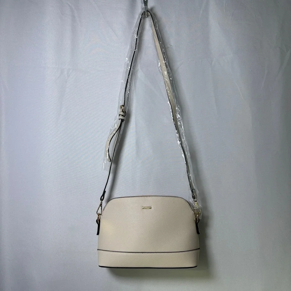 *NWOT*‎ LOVEVOOK Cream Crossbody Dome Satchel Purse